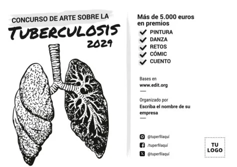 Edita un cartel de Tuberculosis