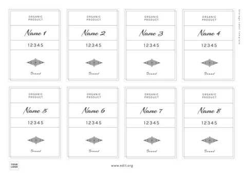Edit a Storage Label Template