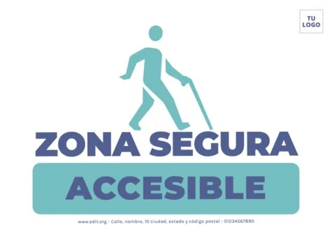 Editar un cartel para discapacitados