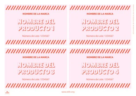 Edita una etiqueta para envase