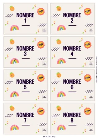 Edita una Etiqueta para Pupitre
