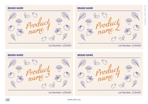 Edit a Storage Label Template