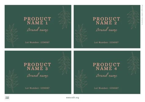 Edit a Storage Label Template