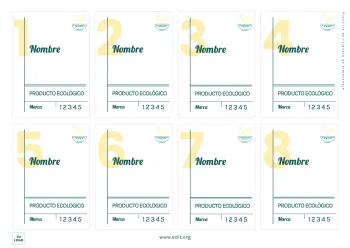 Edita una etiqueta para envase