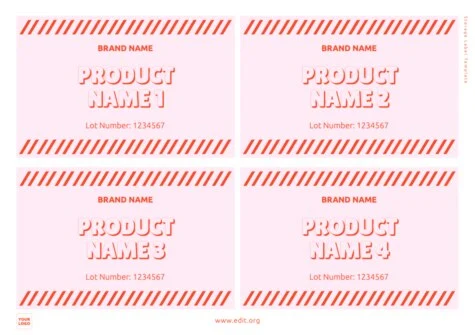 Edit a Storage Label Template