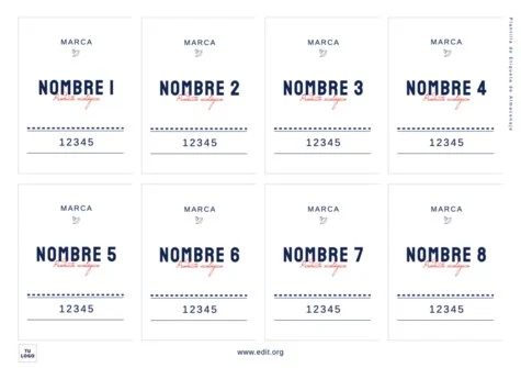 Edita una etiqueta para envase