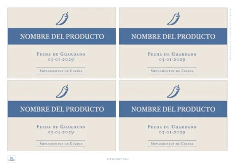 Edita una etiqueta para envase