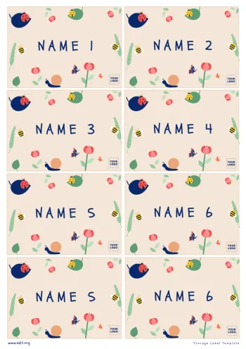 Edit a Storage Label Template