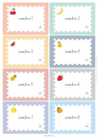 Edita una etiqueta para envase