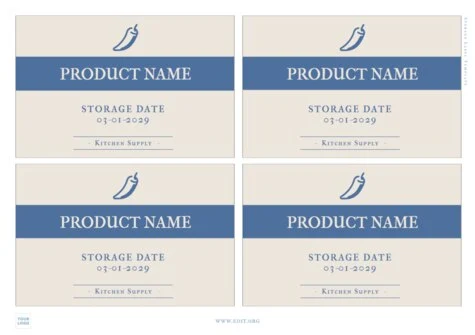 Edit a Storage Label Template