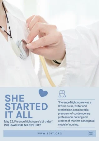 Edit a Nurses Day flyer