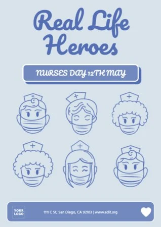 Edit a Nurses Day flyer
