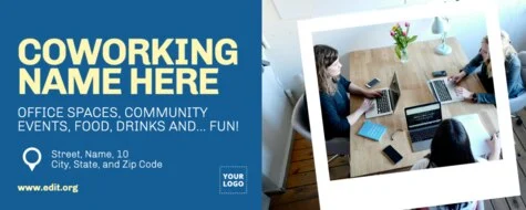 Edit a Coworking flyer