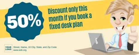 Edit a Coworking flyer