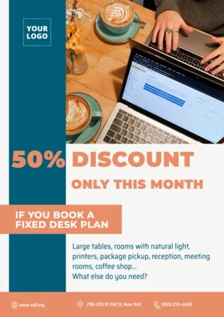 Edit a Coworking flyer