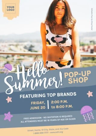 Edit Pop Up sale flyer