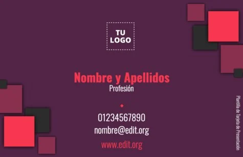 Edita una tarjeta de visita