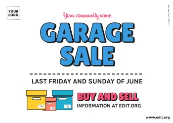 Edit a Garage Sale sign