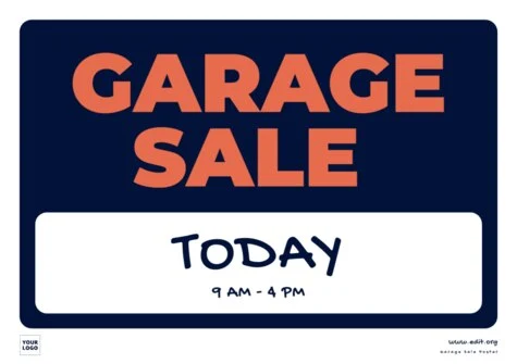 Edit a Garage Sale sign