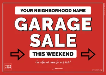 Edit a Garage Sale sign