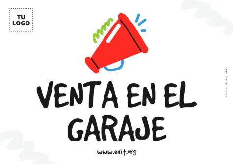 Edita un cartel de Venta de Garaje