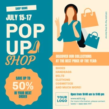 Edit Pop-Up Sale Flyer