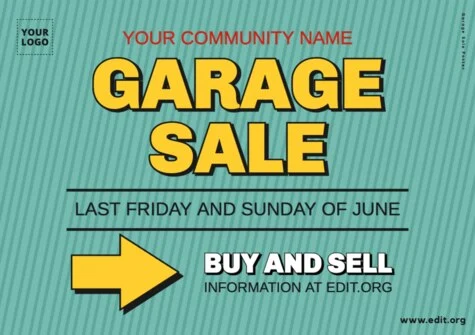 Edit a Garage Sale sign