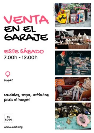Edita un cartel de Venta de Garaje