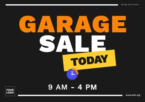 Edit a Garage Sale sign