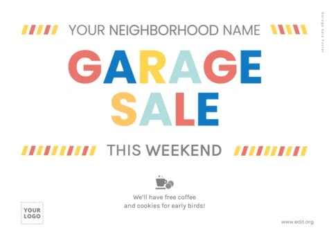 Edit a Garage Sale sign