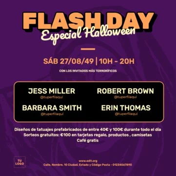 Editar un flyer de tattoo