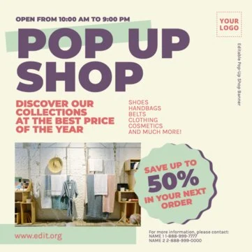 Edit Pop-Up Sale Flyer