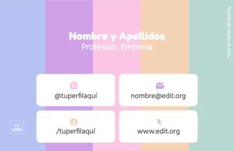 Edita una tarjeta de visita