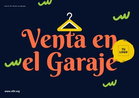 Edita un cartel de Venta de Garaje