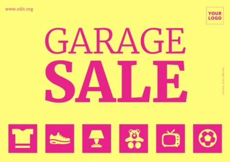 Edit a Garage Sale sign