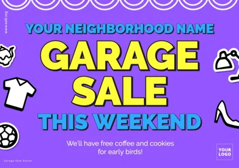 Edit a Garage Sale sign