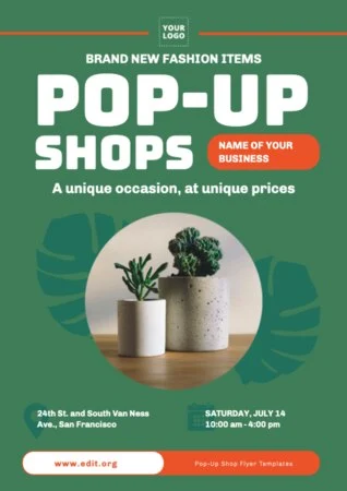 Edit Pop Up sale flyer