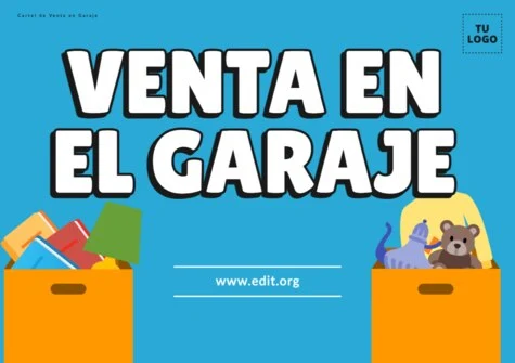 Edita un cartel de Venta de Garaje