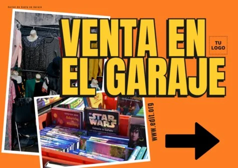 Edita un cartel de Venta de Garaje