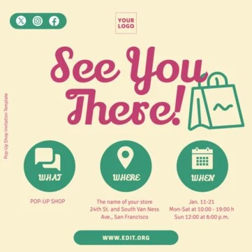 Edit Pop-Up Sale Flyer