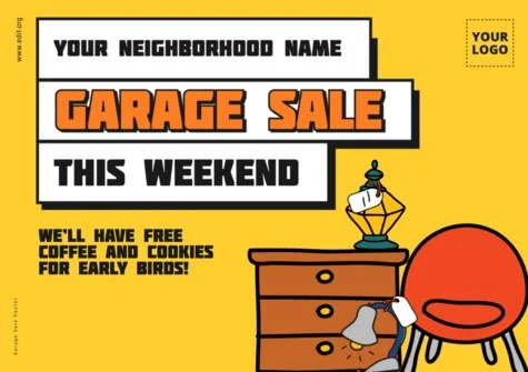 Edit a Garage Sale sign