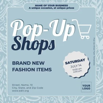 Edit Pop-Up Sale Flyer