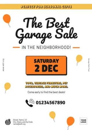 Edit a Garage Sale sign