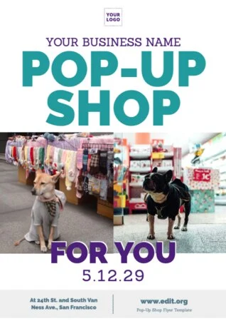 Edit Pop Up sale flyer