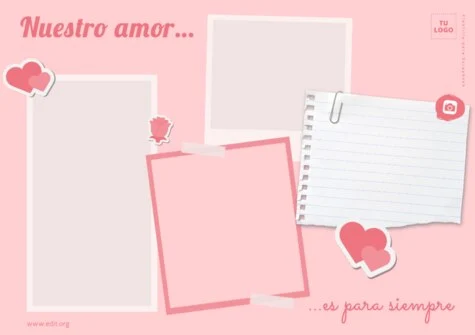 Edita una tarjeta de amor online