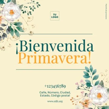 Edita un diseño primaveral