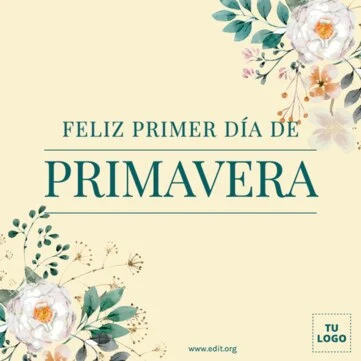 Edita un diseño primaveral