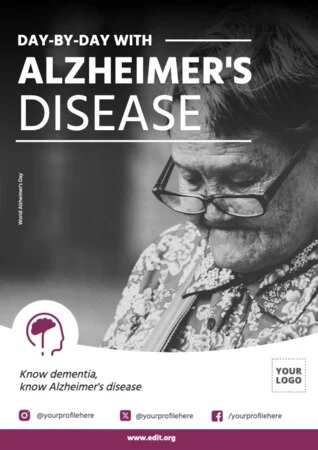 Edit an Alzheimer's Day banner