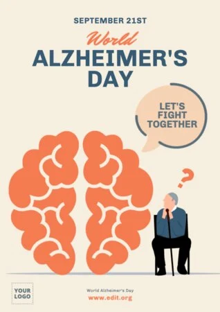 Edit an Alzheimer's Day banner
