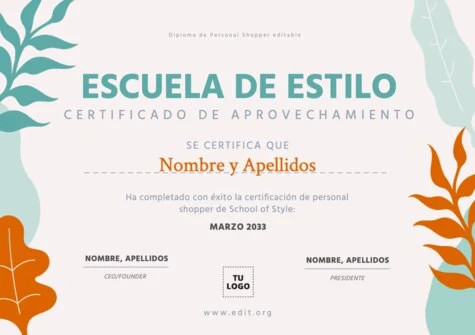 Crear mi diploma o certificado